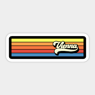 Vienna Austria Retro Vintage Design 70s 80s Sticker